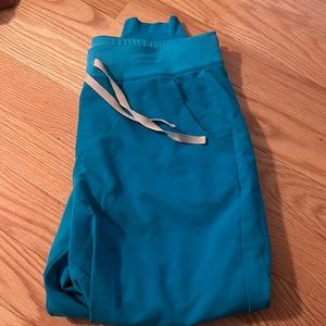 Teal Zamora Jogger Scrub Pants